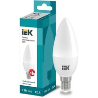 Лампа светодиодная ECO C35 свеча 7Вт 230В 4000К E14 IEK