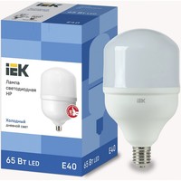 Лампа светодиодная HP 65Вт 230В 6500К E40 IEK