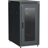 ITK Шкаф сетевой 19" LINEA N 24U 600х1000 мм стеклянная передняя дверь черный
