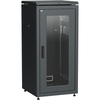 ITK Шкаф сетевой 19" LINEA N 24U 600х600 мм стеклянная передняя дверь черный