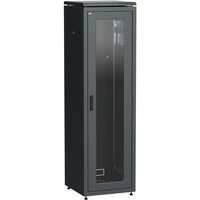 ITK Шкаф сетевой 19" LINEA N 33U 600х600 мм стеклянная передняя дверь черный
