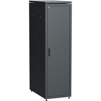 ITK Шкаф сетевой 19" LINEA N 42U 600х1000 мм металлическая передняя дверь черный