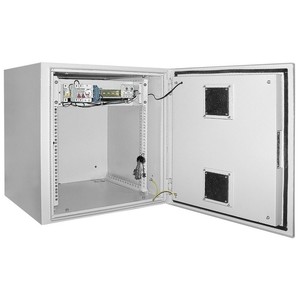 ITK Шкаф уличный 19" 9U 650x600, IP55 металл дверь, серый