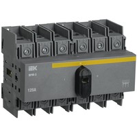 Выключатель-разъединитель модульный ВРМ-3 3P 125А IEK