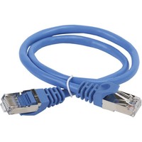 ITK Коммутационный шнур (патч-корд), кат.5Е FTP, 0,5м, синий