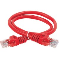 ITK Коммутационный шнур кат. 6 UTP PVC 0,5м красный