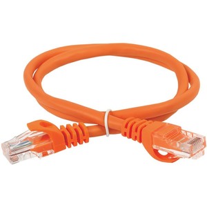 ITK Коммутационный шнур кат. 6 UTP PVC 0,5м оранжевый