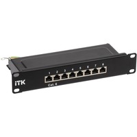 ITK 1U патч-панель кат.6 STP 8 портов 10" Dual IDC