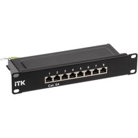 ITK 1U патч-панель кат.6A STP 8 портов 10" Dual IDC