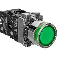 573831 - Кнопка управления NP2-BW3361 1НО зеленая AC/DC230В(LED) IP40 (CHINT)