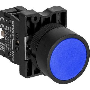 575557 - Кнопка управления NP2-EA62 без подсветки синяя 1НЗ, IP40 (R) (CHINT)