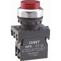 667309 - Кнопка управления NP8-01GND/4 1НЗ красная AC110В-220В(LED) IP65 (R) (CHINT)