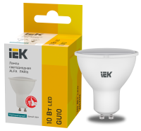Лампа светодиодная ALFA PAR16 софит 10Вт 230В 4000К GU10 (6шт)IEK