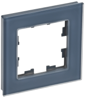 BRITE Рамка 1-местная РУ-1-2-Бр стекло маренго матовый IEK