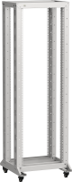 ITK LINEA F Стойка двухрамная на роликах 42U 600х600мм серая