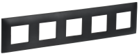 SKANDY Рамка 5-местная SK-F05Bl черный IEK
