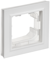BRITE Рамка 1-местная IP44 РУ-1-БрАБ-44 арктический белый IEK
