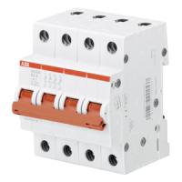 2CDD274111R0016 - Рубильник 4-полюсный SHD204/16 (красный рычаг)