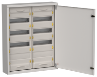 TITAN 5 Корпус металлический ЩРн-96 (2х48) 710х570х140мм IP31 серый (одна дверь) IEK