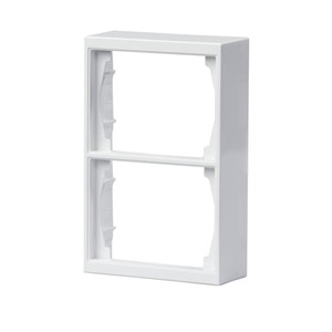 2TKA000342G1 - Рамка 2-постовая, 100мм, для наружого монтажа DoubleSchuko Impressivo, белый