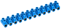 Зажим контактный винтовой ЗВИ-5 н/г 1,5-4,0мм2 12пар синий IEK