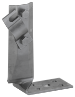 Держатель проводника круглого 6-10мм винтовой угловой скрученный h=70мм оцинкованная сталь TD IEK