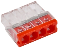 Строительно-монтажная клемма СМК 772-204 компактная (4шт/упак) IEK