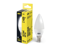 Лампа светодиодная C35 свеча 9Вт 230В 4000К E14 IEK