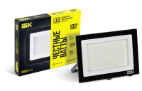 Прожектор СДО 06-100 светодиодный черный IP65 6500 K IEK