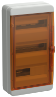 TEKFOR Корпус пластиковый КМПн-36 IP65 оранжевая прозрачная дверь IEK