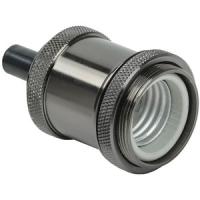 Патрон подвесной E27 RETRO черный IEK