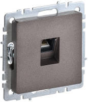 BRITE Розетка компьютерная RJ45 кат.5E РК10-БрТБ темная бронза IEK