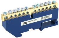 Шина N "ноль" на DIN-изол ШНИ-6х9-12-Д-С IEK