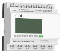 ПЛК 430 Модуль ЦПУ 4 DI 6 UI (0-10 В/DI) 2 UI (0-10 В/0-20 мА/DI) 6 RO 24В DC с Ethernet портом с экраном ONI
