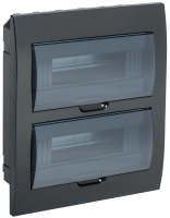 KREPTA 3 Корпус пластиковый ЩРВ-П-24 IP41 черный IEK