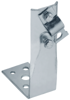 Держатель проводника круглого 6-10мм винтовой угловой h=80мм оцинкованная сталь HDZ IEK