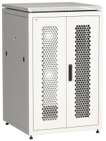 ITK LINEA N Шкаф сетевой 19" 24U 800х800мм двери передняя перфорированная задняя двустворчатая перфорированная серый