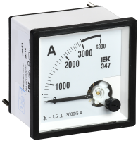 Амперметр аналоговый Э47 3000/5А класс точности 1,5 72х72мм IEK