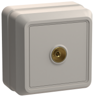 OKTAVA Розетка 1-местная TV для открытой установки РТВ20-ОКм кремовый GENERICA