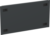 ITK Фальш-панель 19" 6U крепление на защелках черная РФ