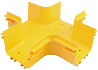 ITK Х-соединитель горизонтальный оптического лотка 120мм