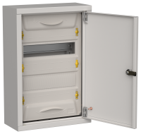 TITAN 5 Корпус металлический ЩРн-24 (1х24) 460х310х140мм IP31 серый (одна дверь) IEK
