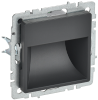 BRITE Подсветка светодиодная встраиваемая ПЛ20-БрГ графит IEK