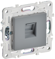 SKANDY Розетка компьютерная RJ45 кат.5E SK-K01Gr серый IEK