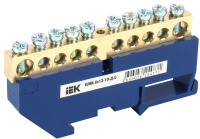 Шина N "ноль" на DIN-изол ШНИ-8х12-10-Д-С IEK