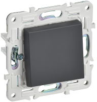 SKANDY Выключатель 1-клавишный кнопочный 10А SK-V14T титан IEK