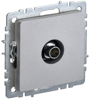 BRITE Розетка TV оконечная РТВ11-0-БрА алюминий IEK