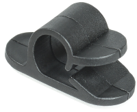 Клипса самоклеящаяся КС-1 черная (24шт) IEK