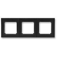 2CHH015030A6063 - Рамка 3 поста, Levit, антрацит/дымчатый чёрный