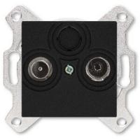 2CHH083607A6063 - Розетка TV-R, проходная, 7дБ, Levit, антрацит